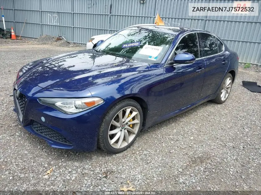 2018 Alfa Romeo Giulia Awd VIN: ZARFAEDN7J7572532 Lot: 42771958