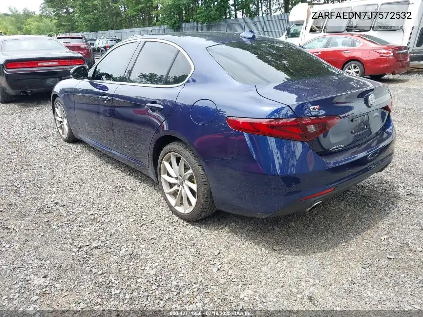 2018 Alfa Romeo Giulia Awd VIN: ZARFAEDN7J7572532 Lot: 42771958