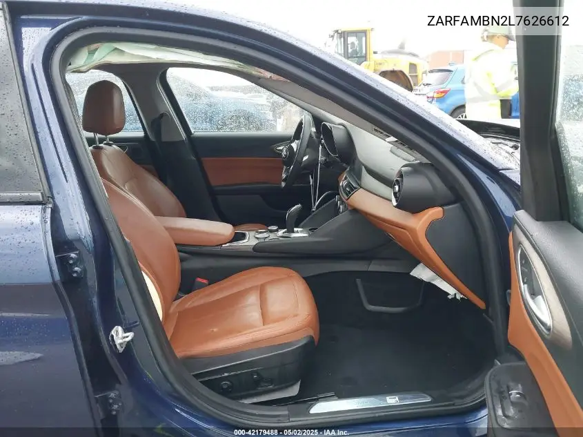 2020 Alfa Romeo Giulia Ti Rwd VIN: ZARFAMBN2L7626612 Lot: 42179488