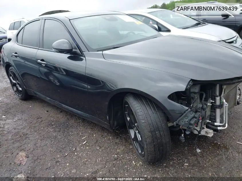 2021 Alfa Romeo Giulia Ti Rwd VIN: ZARFAMBN0M7639439 Lot: 41974763