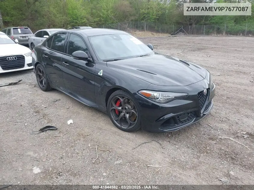 2023 Alfa Romeo Giulia Quadrifoglio Rwd VIN: ZARFAMEV9P7677087 Lot: 41844582
