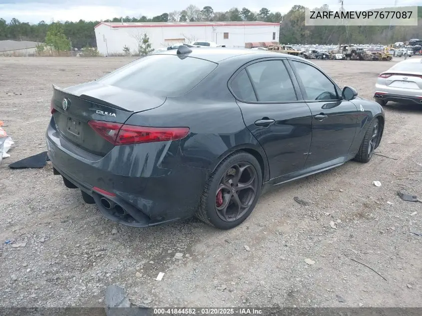 2023 Alfa Romeo Giulia Quadrifoglio Rwd VIN: ZARFAMEV9P7677087 Lot: 41844582