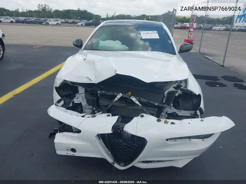 2023 Alfa Romeo Giulia Estrema Rwd VIN: ZARFAMBN5P7669024 Lot: 42201435