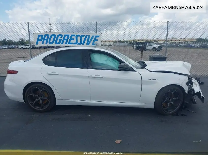 2023 Alfa Romeo Giulia Estrema Rwd VIN: ZARFAMBN5P7669024 Lot: 42201435