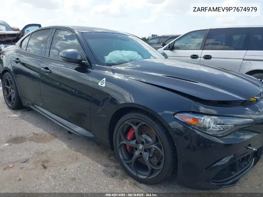 2023 Alfa Romeo Giulia Quadrifoglio Rwd VIN: ZARFAMEV9P7674979 Lot: 42514383