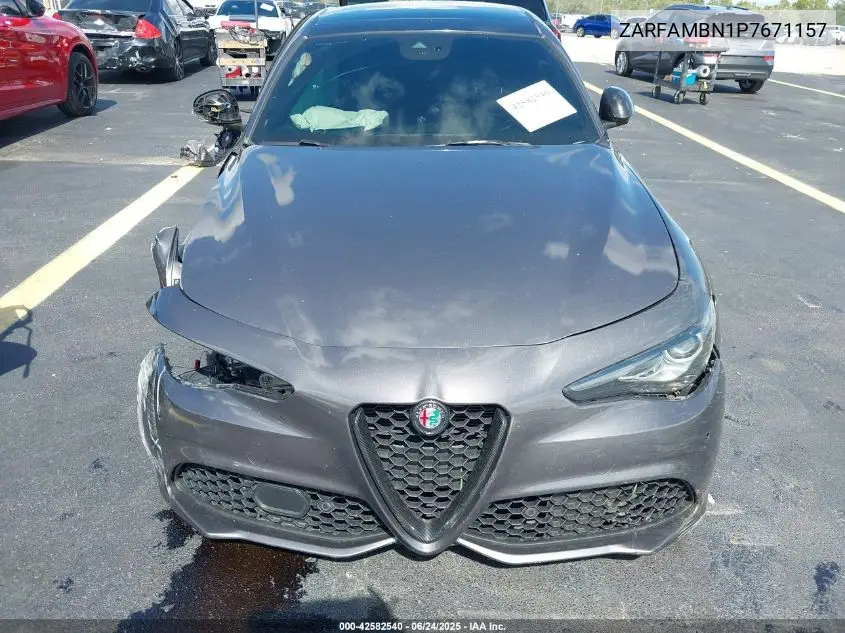 2023 Alfa Romeo Giulia Ti Rwd VIN: ZARFAMBN1P7671157 Lot: 42582540