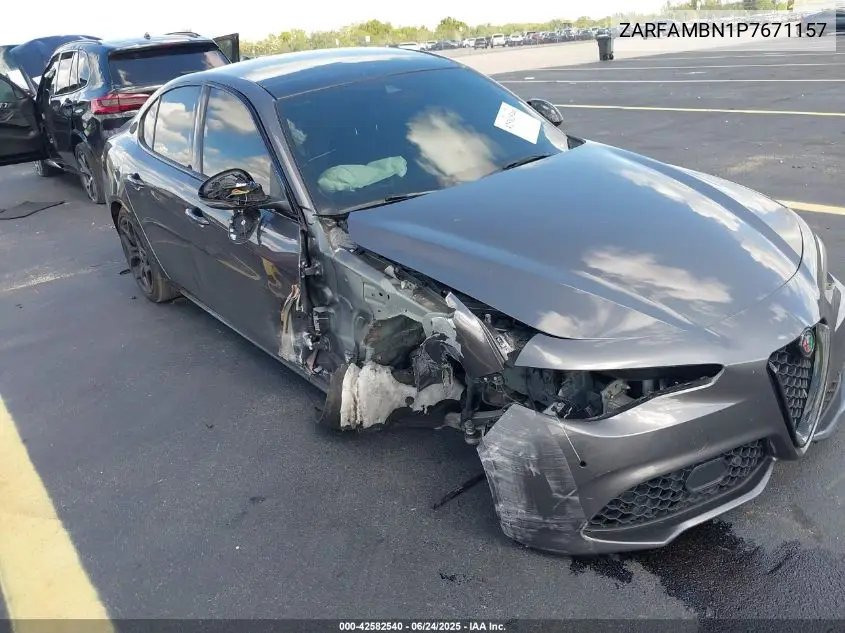 2023 Alfa Romeo Giulia Ti Rwd VIN: ZARFAMBN1P7671157 Lot: 42582540