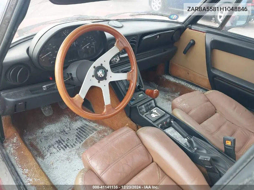 1987 Alfa Romeo Spider Veloce VIN: ZARBA5581H1048846 Lot: 41141135