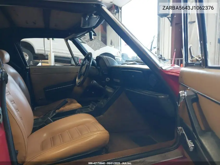 1988 Alfa Romeo Spider Graduate VIN: ZARBA5643J1062376 Lot: 42170940