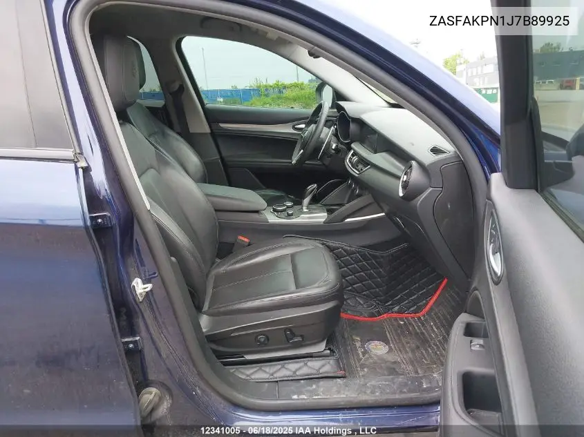 2018 Alfa Romeo Stelvio Sport VIN: ZASFAKPN1J7B89925 Lot: 12341005