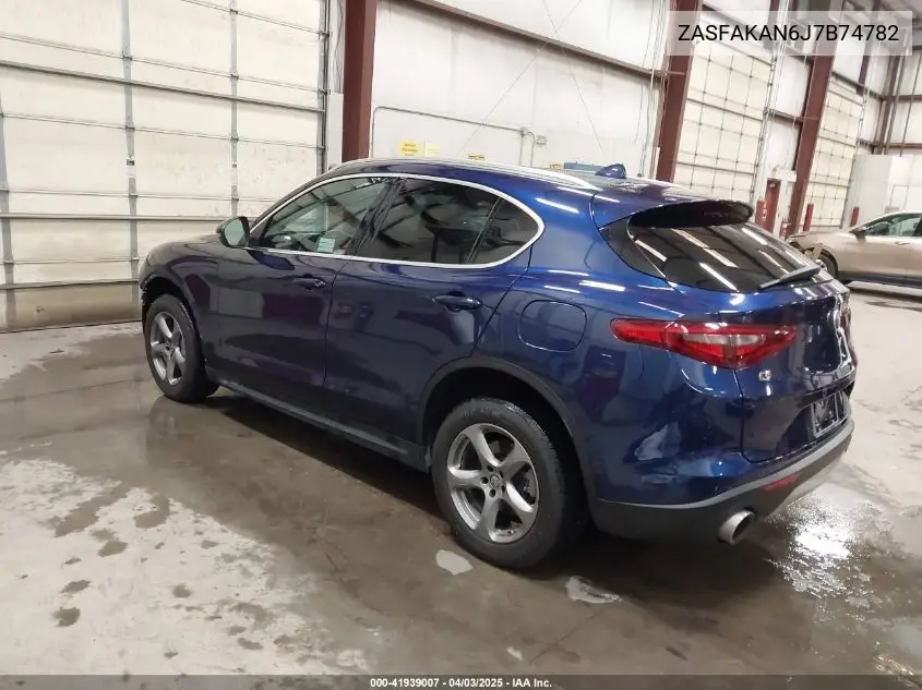 2018 Alfa Romeo Stelvio Awd VIN: ZASFAKAN6J7B74782 Lot: 41939007
