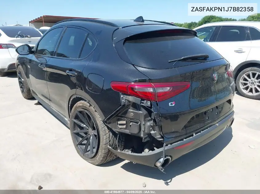 2018 Alfa Romeo Stelvio Sport Awd VIN: ZASFAKPN1J7B82358 Lot: 41984977