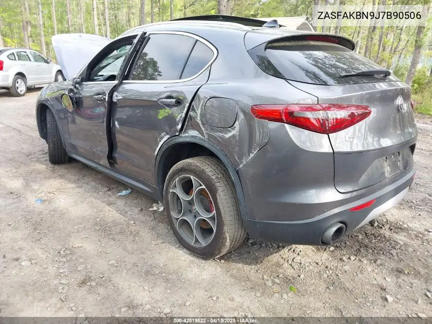 2018 Alfa Romeo Stelvio Ti Awd VIN: ZASFAKBN9J7B90506 Lot: 42019522