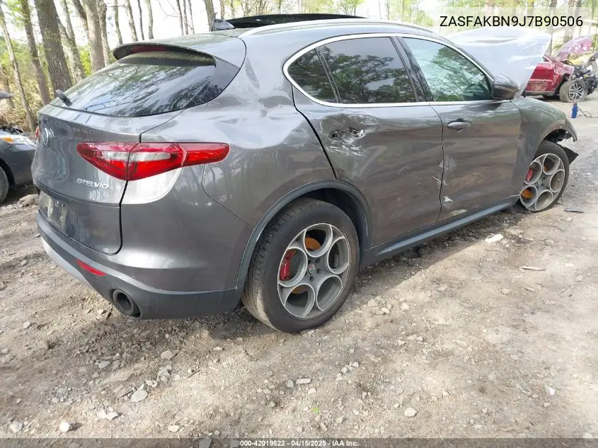 2018 Alfa Romeo Stelvio Ti Awd VIN: ZASFAKBN9J7B90506 Lot: 42019522