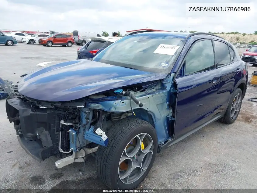 2018 Alfa Romeo Stelvio Ti Sport Awd VIN: ZASFAKNN1J7B66986 Lot: 42120755
