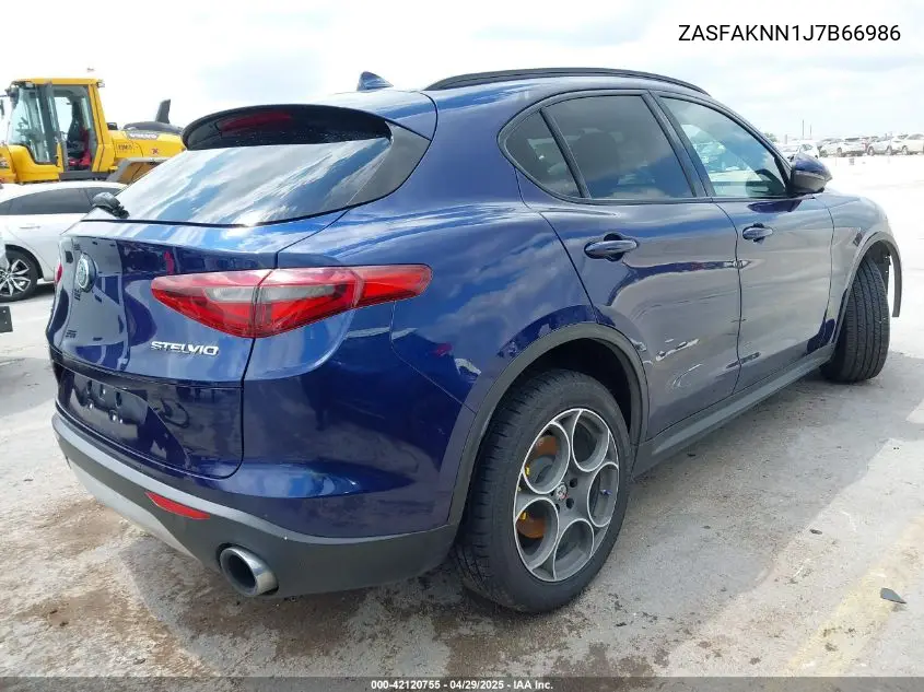 2018 Alfa Romeo Stelvio Ti Sport Awd VIN: ZASFAKNN1J7B66986 Lot: 42120755