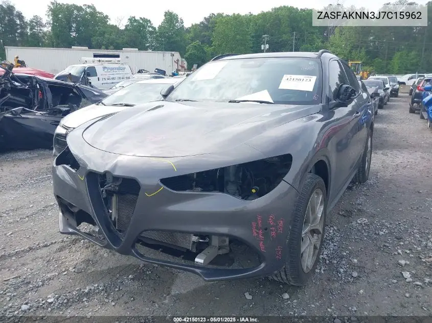 2018 Alfa Romeo Stelvio Ti Sport Awd VIN: ZASFAKNN3J7C15962 Lot: 42150123