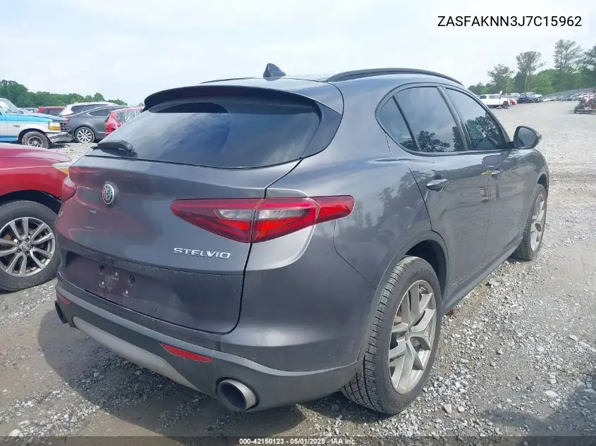 2018 Alfa Romeo Stelvio Ti Sport Awd VIN: ZASFAKNN3J7C15962 Lot: 42150123
