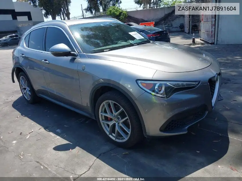 2018 Alfa Romeo Stelvio Awd VIN: ZASFAKAN1J7B91604 Lot: 42164492