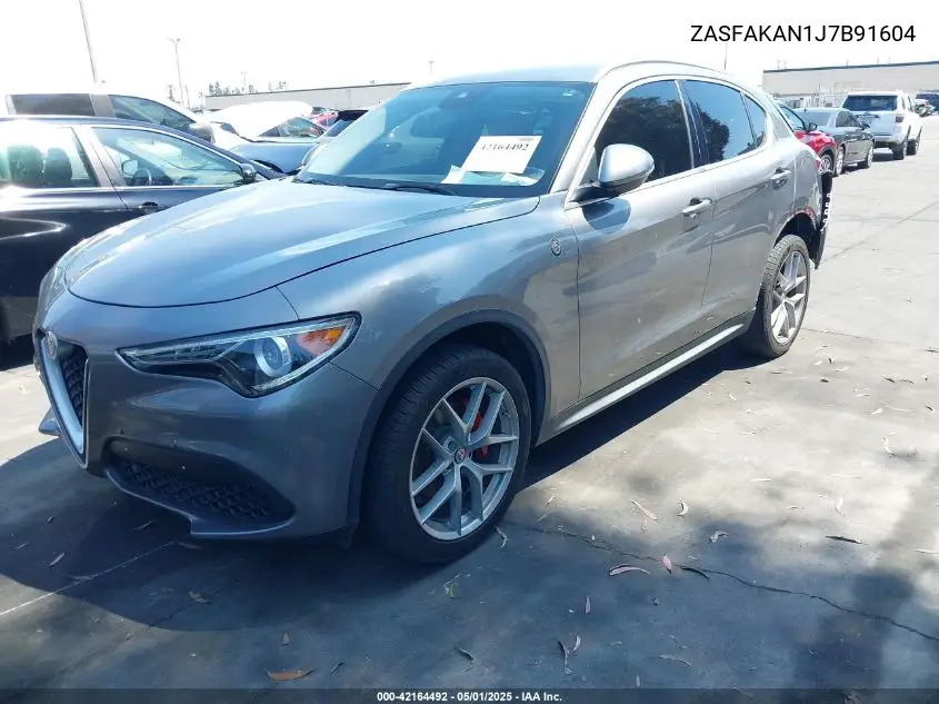 2018 Alfa Romeo Stelvio Awd VIN: ZASFAKAN1J7B91604 Lot: 42164492