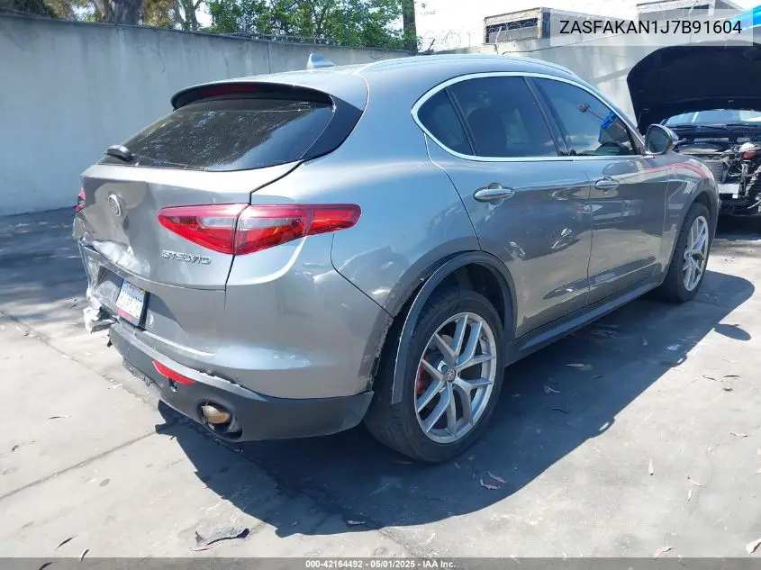 2018 Alfa Romeo Stelvio Awd VIN: ZASFAKAN1J7B91604 Lot: 42164492