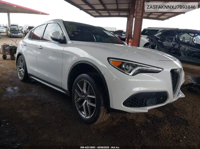 2018 Alfa Romeo Stelvio Ti Sport Awd VIN: ZASFAKNNXJ7B93846 Lot: 42212693