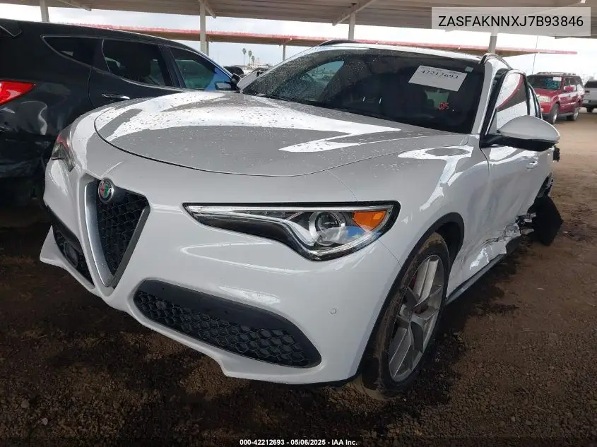 2018 Alfa Romeo Stelvio Ti Sport Awd VIN: ZASFAKNNXJ7B93846 Lot: 42212693