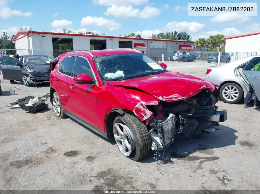 2018 Alfa Romeo Stelvio Awd VIN: ZASFAKAN8J7B82205 Lot: 42228471