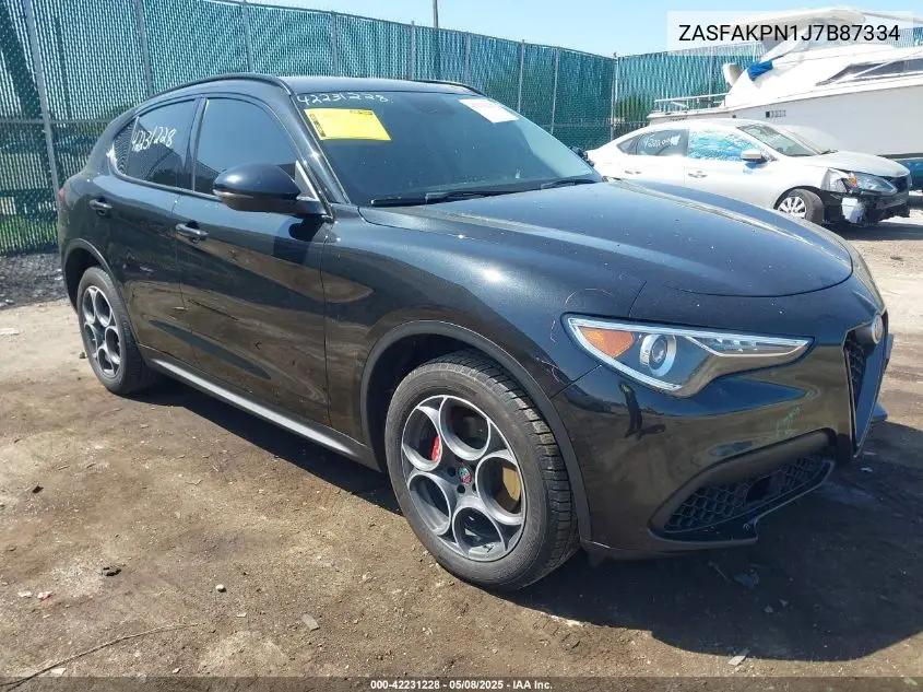 2018 Alfa Romeo Stelvio Sport Awd VIN: ZASFAKPN1J7B87334 Lot: 42231228