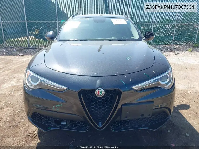 2018 Alfa Romeo Stelvio Sport Awd VIN: ZASFAKPN1J7B87334 Lot: 42231228