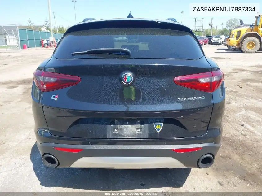 2018 Alfa Romeo Stelvio Sport Awd VIN: ZASFAKPN1J7B87334 Lot: 42231228