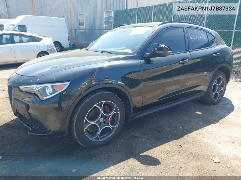 2018 Alfa Romeo Stelvio Sport Awd VIN: ZASFAKPN1J7B87334 Lot: 42231228