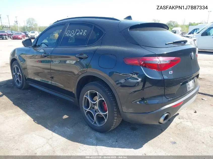 2018 Alfa Romeo Stelvio Sport Awd VIN: ZASFAKPN1J7B87334 Lot: 42231228