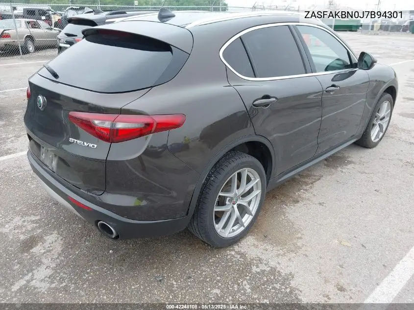 2018 Alfa Romeo Stelvio Ti Awd VIN: ZASFAKBN0J7B94301 Lot: 42248108