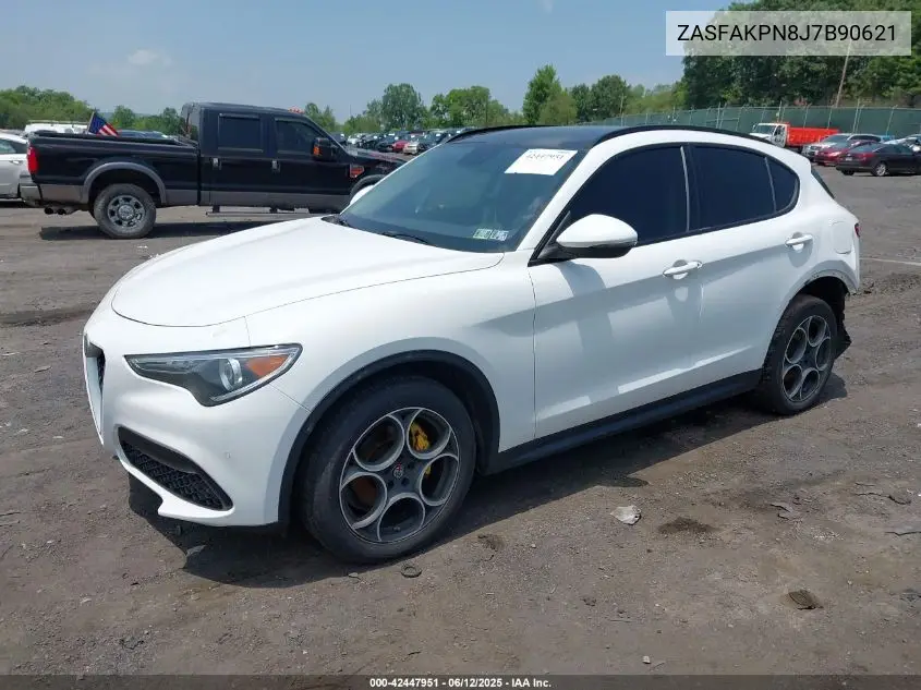 2018 Alfa Romeo Stelvio Sport Awd VIN: ZASFAKPN8J7B90621 Lot: 42447951