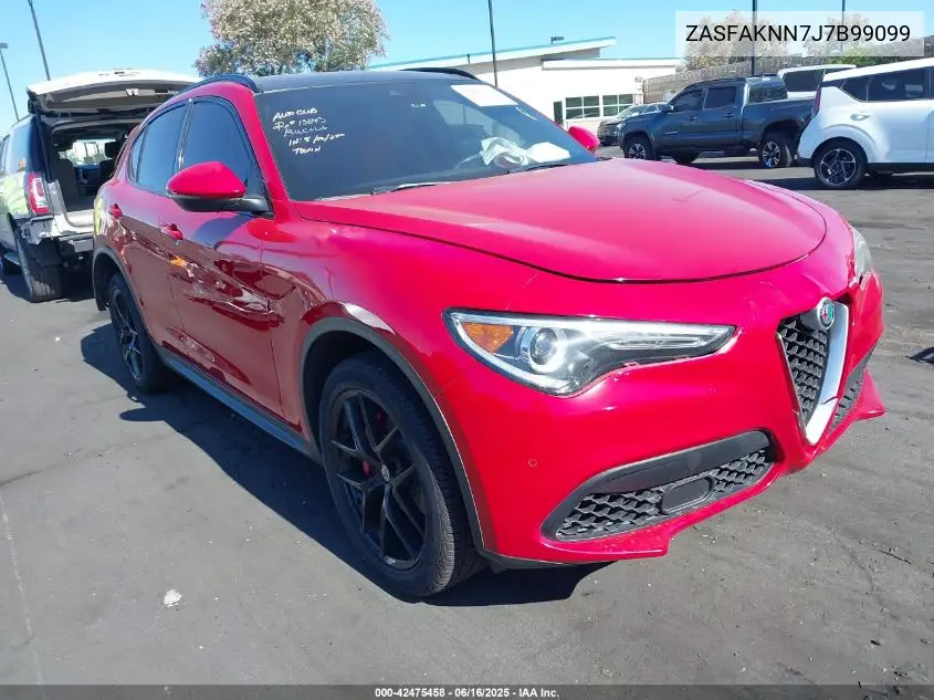 2018 Alfa Romeo Stelvio Ti Sport Awd VIN: ZASFAKNN7J7B99099 Lot: 42475458