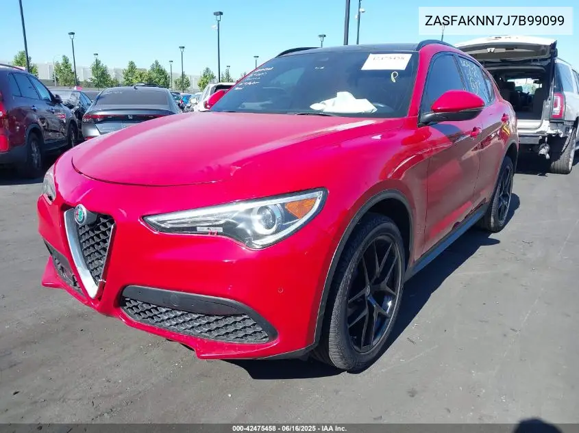 2018 Alfa Romeo Stelvio Ti Sport Awd VIN: ZASFAKNN7J7B99099 Lot: 42475458