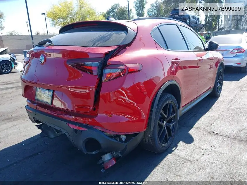 2018 Alfa Romeo Stelvio Ti Sport Awd VIN: ZASFAKNN7J7B99099 Lot: 42475458