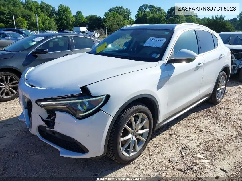 2018 Alfa Romeo Stelvio Ti Lusso Awd VIN: ZASFAKRN3J7C16023 Lot: 42518828