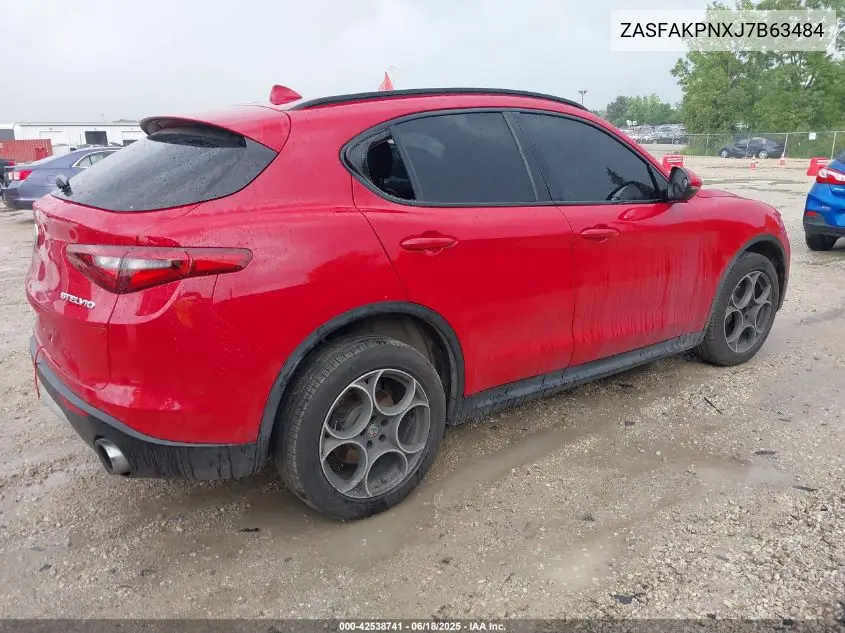 2018 Alfa Romeo Stelvio Sport Awd VIN: ZASFAKPNXJ7B63484 Lot: 42538741