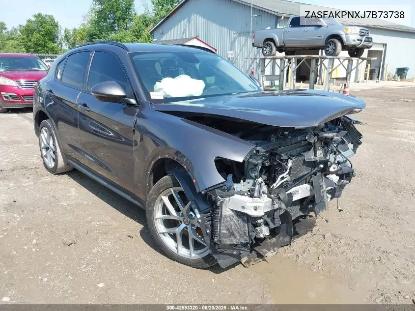 2018 Alfa Romeo Stelvio Sport Awd VIN: ZASFAKPNXJ7B73738 Lot: 42553320