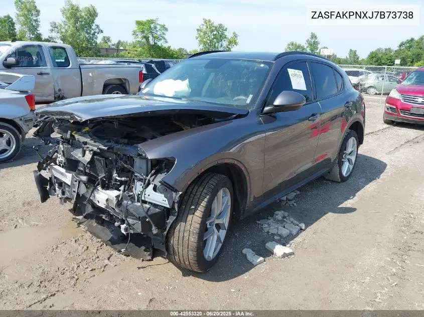 2018 Alfa Romeo Stelvio Sport Awd VIN: ZASFAKPNXJ7B73738 Lot: 42553320