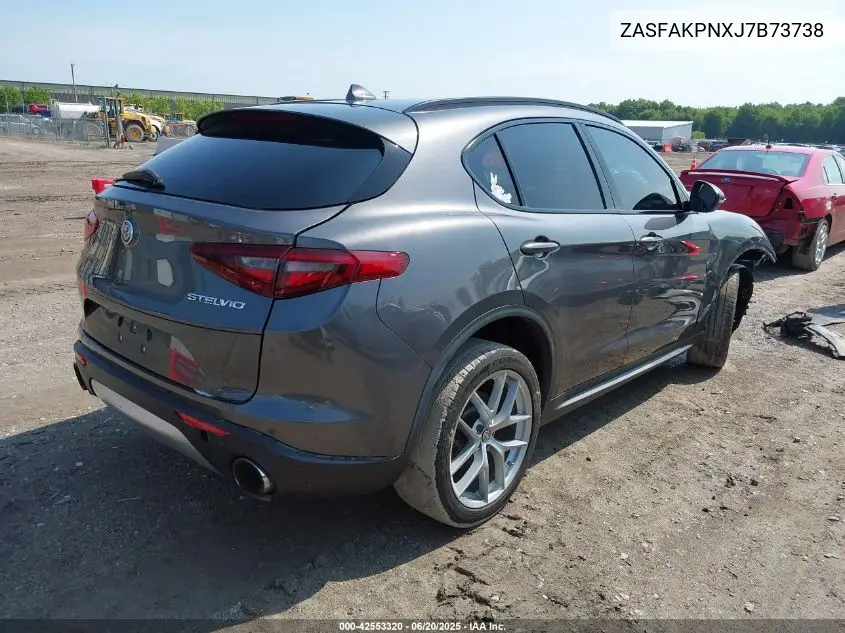 2018 Alfa Romeo Stelvio Sport Awd VIN: ZASFAKPNXJ7B73738 Lot: 42553320