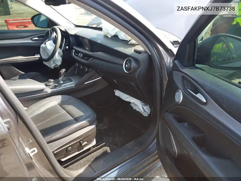 2018 Alfa Romeo Stelvio Sport Awd VIN: ZASFAKPNXJ7B73738 Lot: 42553320