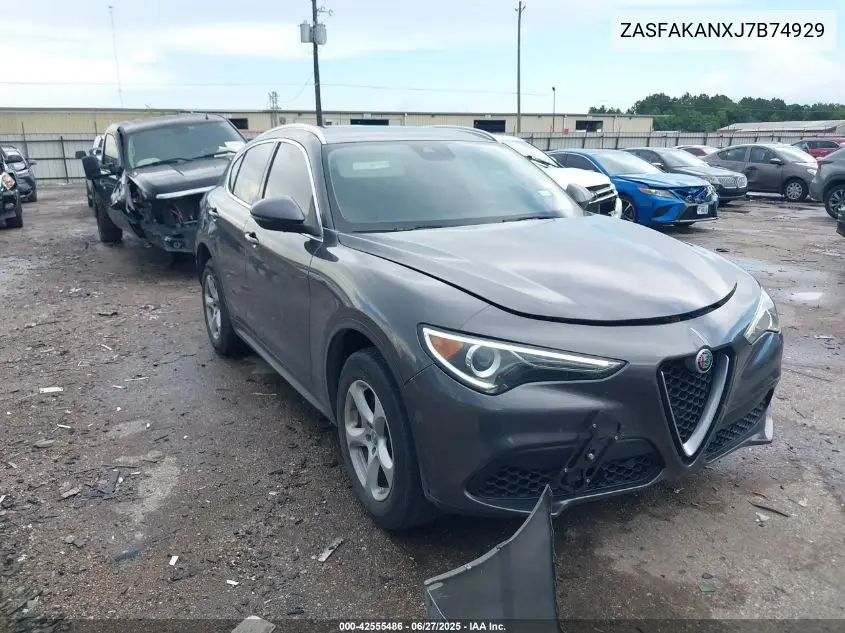 2018 Alfa Romeo Stelvio Awd VIN: ZASFAKANXJ7B74929 Lot: 42555486