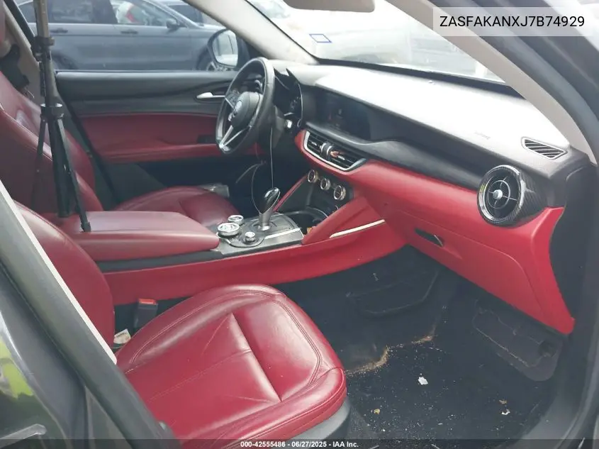 2018 Alfa Romeo Stelvio Awd VIN: ZASFAKANXJ7B74929 Lot: 42555486