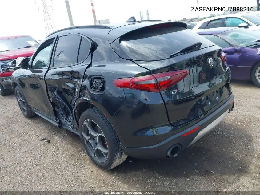 2018 Alfa Romeo Stelvio Sport Awd VIN: ZASFAKPN0J7B88216 Lot: 42558671