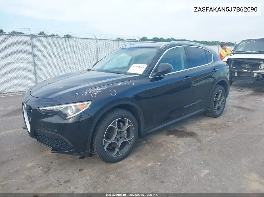 2018 Alfa Romeo Stelvio Awd VIN: ZASFAKAN5J7B62090 Lot: 42590349