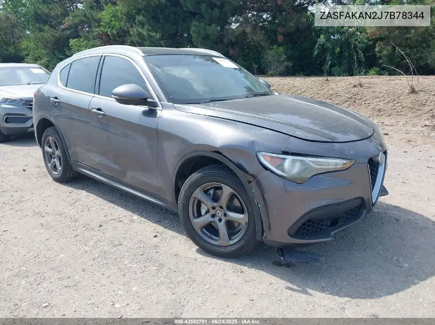 2018 Alfa Romeo Stelvio Awd VIN: ZASFAKAN2J7B78344 Lot: 42592791