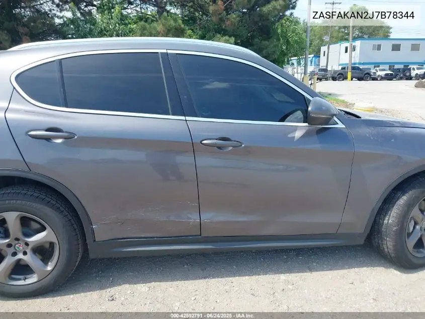2018 Alfa Romeo Stelvio Awd VIN: ZASFAKAN2J7B78344 Lot: 42592791